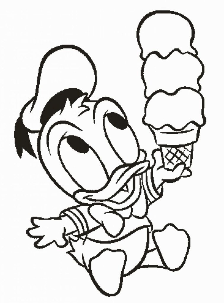 Easier Donald Duck Th Coloring Pages - deColoring