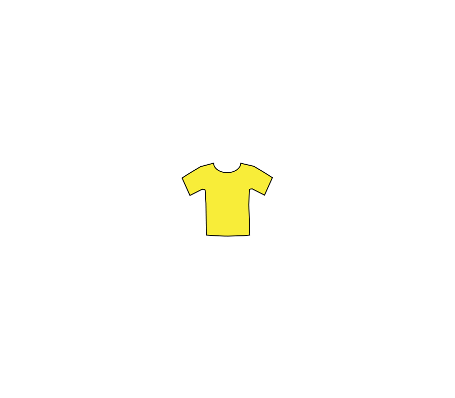 Yellow tee shirt SVG Vector file, vector clip art svg file ...