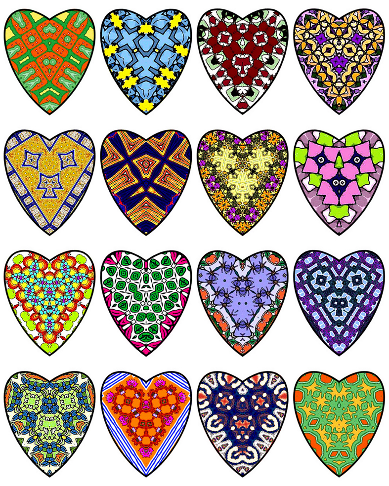 ArtbyJean - Love Hearts: Little Hearts - MULTICOLOR