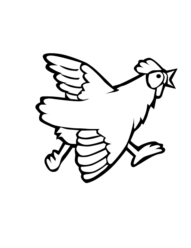 eps chicken 0007 printable coloring in pages for kids - number ...