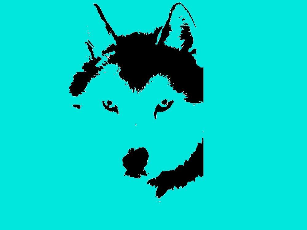 STENCIL Husky Dog Face 7 X 10 by ArtisticStencils on Etsy