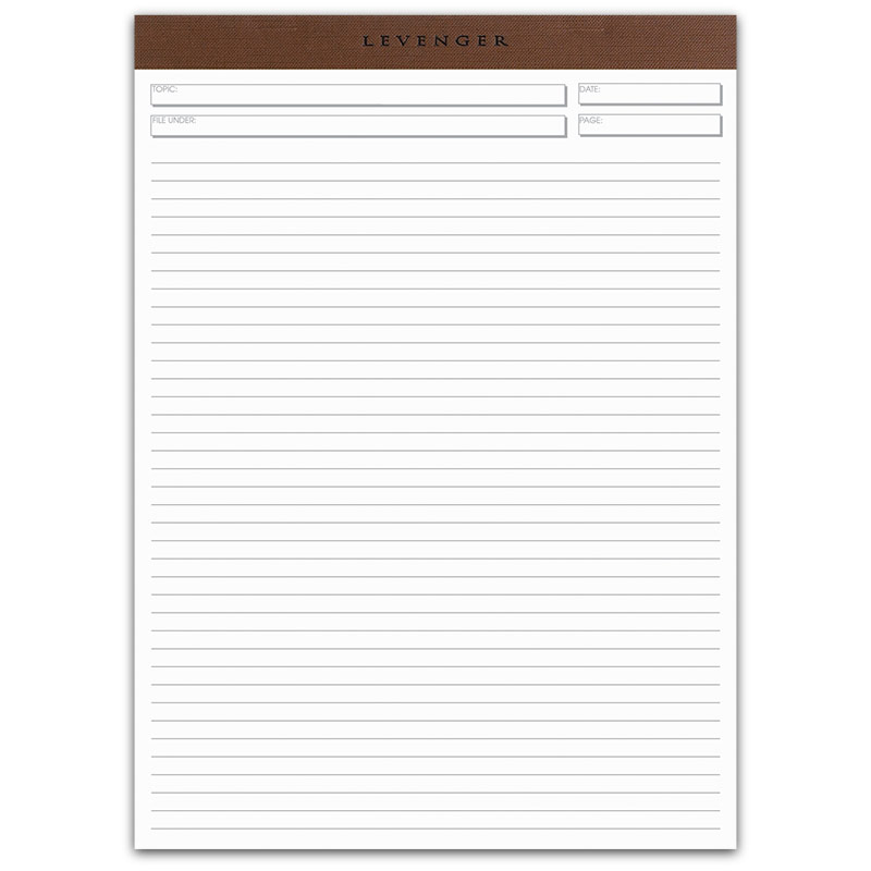 Freeleaf White Full-Page Ruled Pads, Letter - Paper - Levenger ...