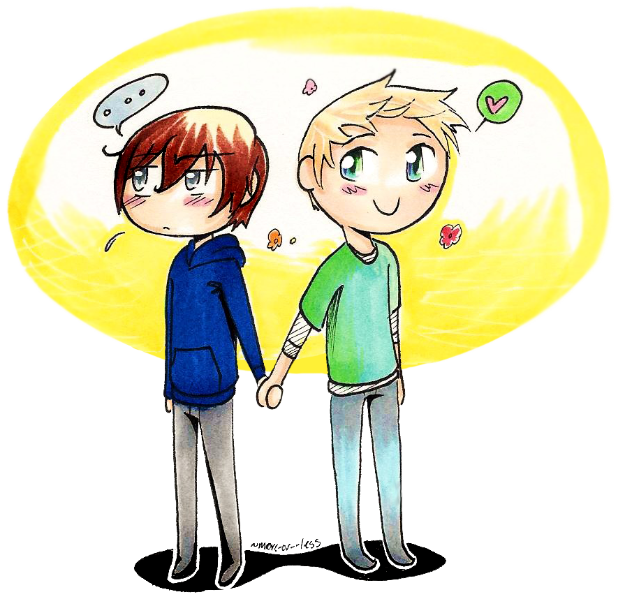 Just holding hands by more-or--less on deviantART