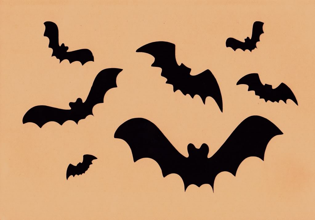 Halloween Stencil Bats Large and Small Assorted | eBay