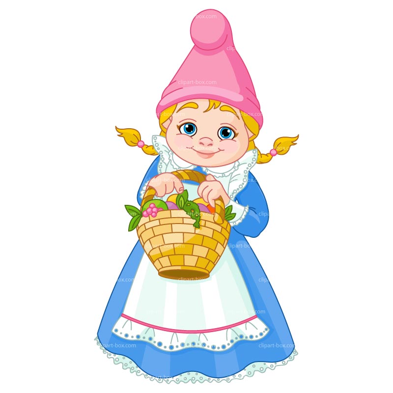 CLIPART GNOME GIRL | Royalty
