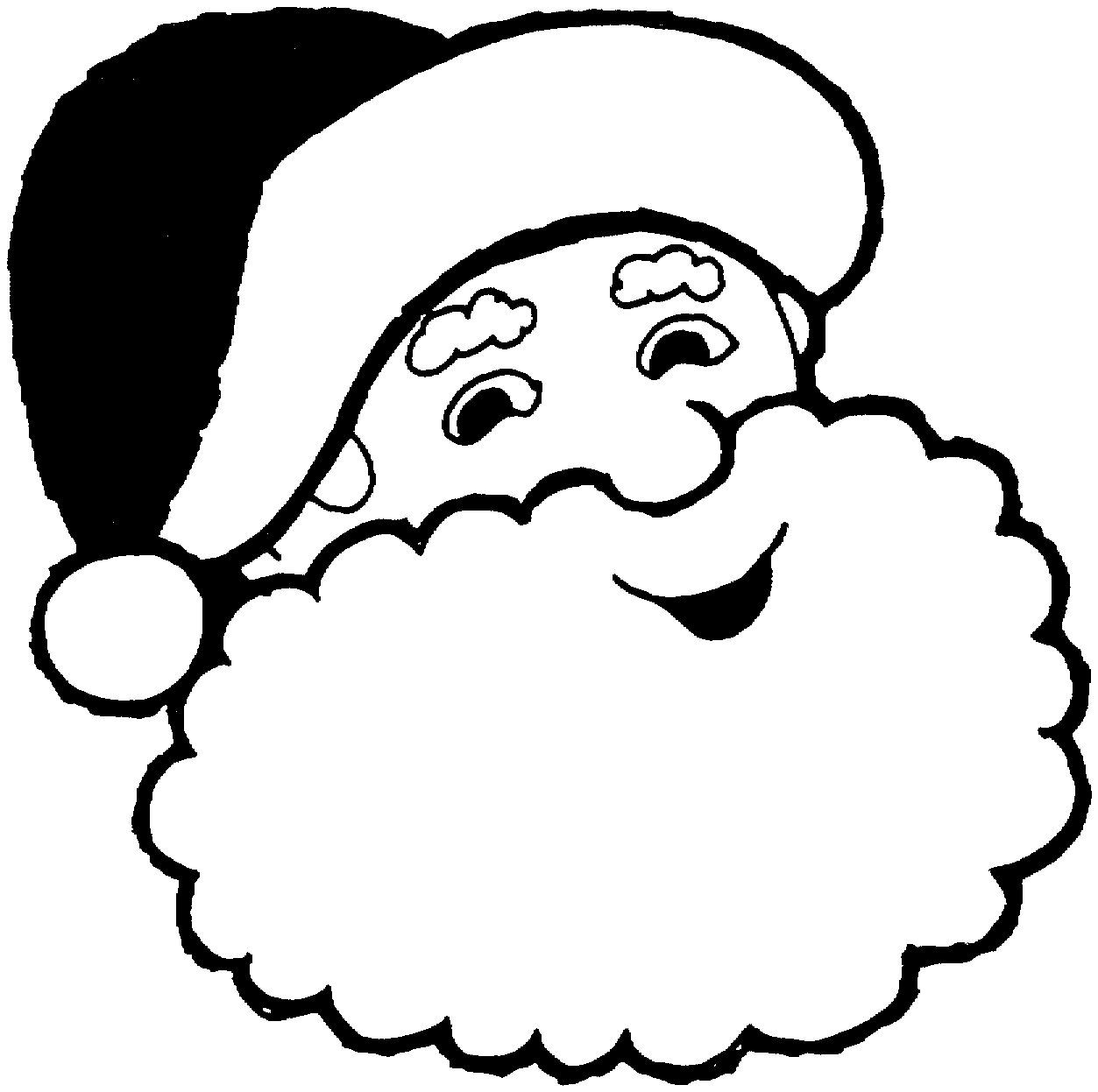 Santa Claus Outline Cliparts co