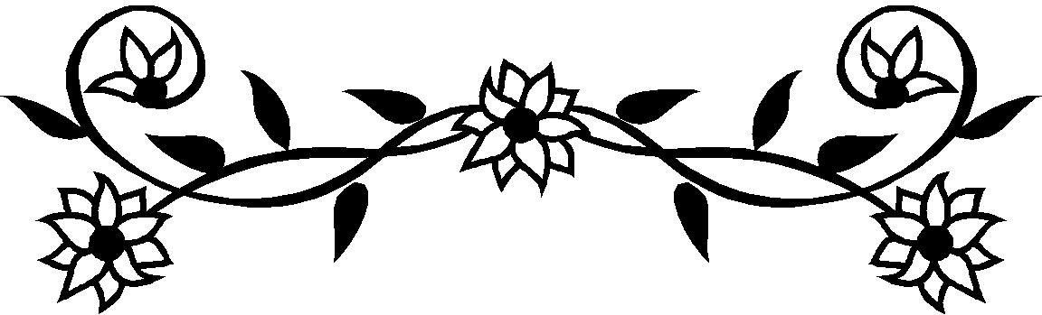 Black And White Flower Borders - ClipArt Best