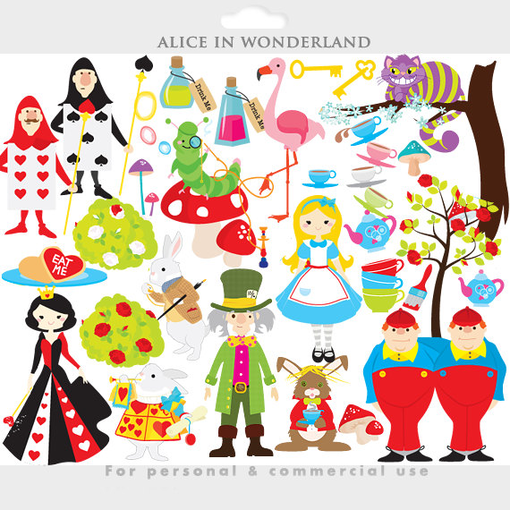 clip art of alice in wonderland - photo #40