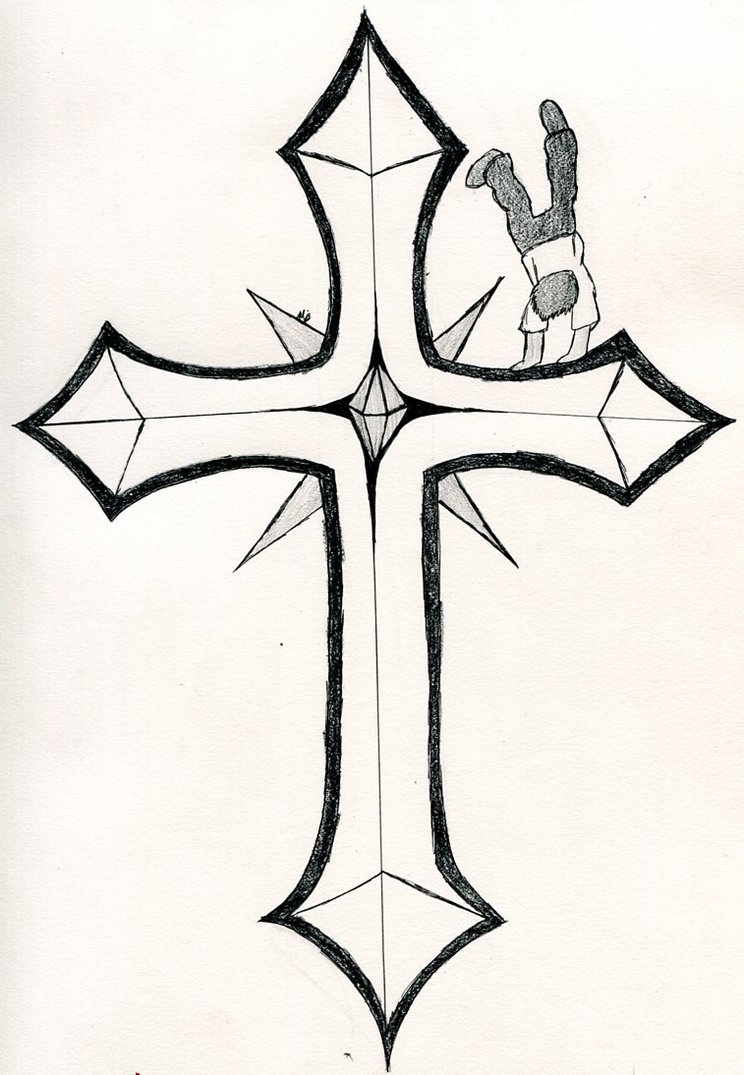 Drawings Of Crosses - Cliparts.co