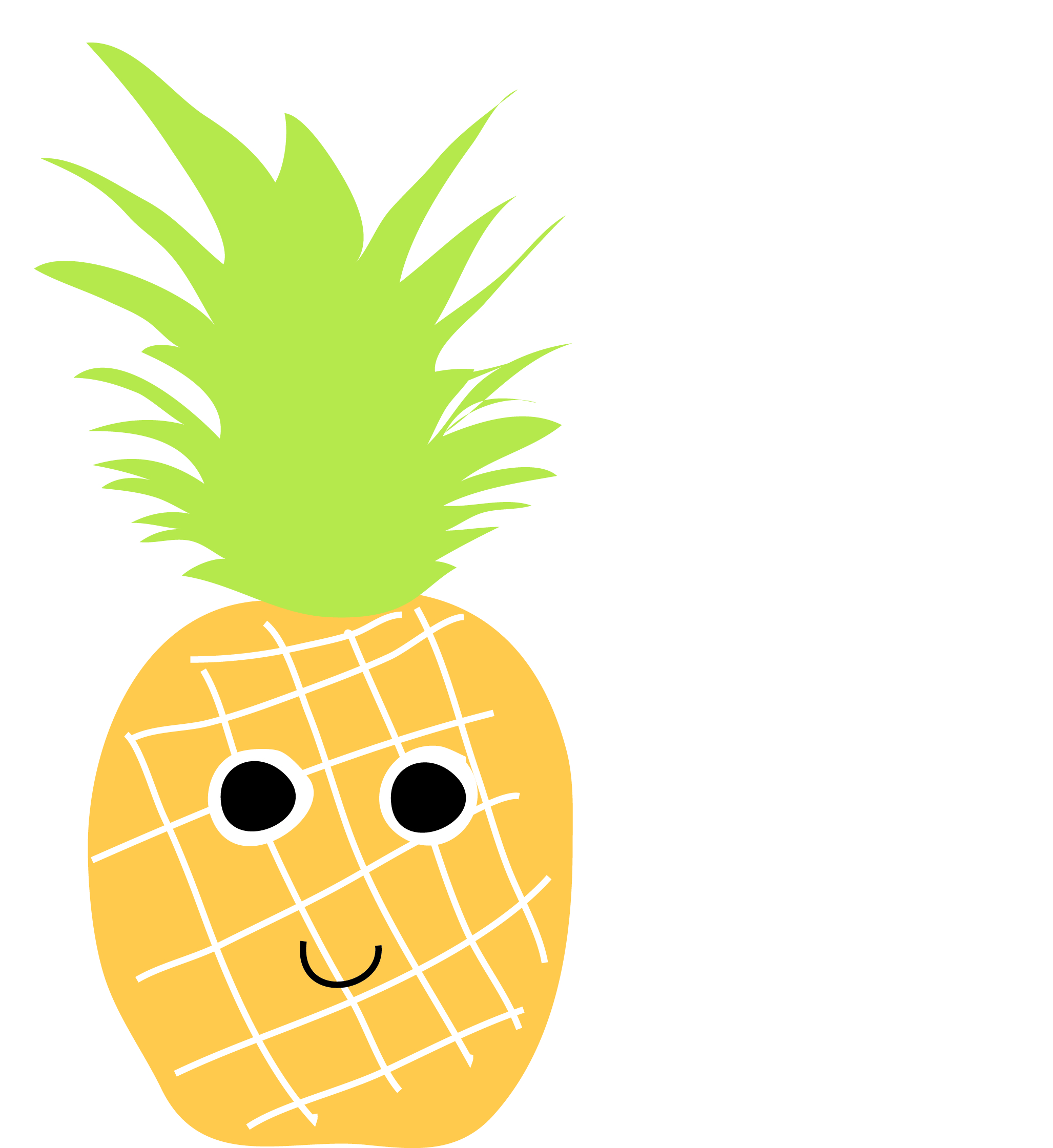 Pineapple Stencil | Clipart Panda - Free Clipart Images