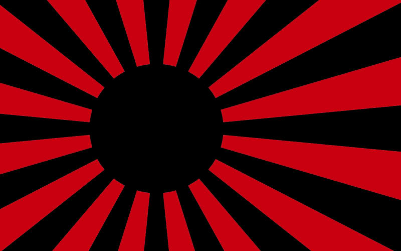 Black Rising Sun Flag by teslapunk on DeviantArt