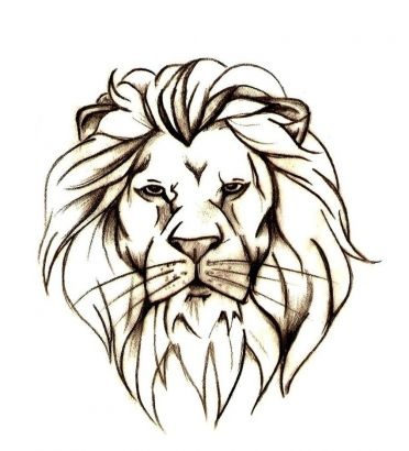 Nice Lion Head Tattoo Stencil | Tattoobite.com