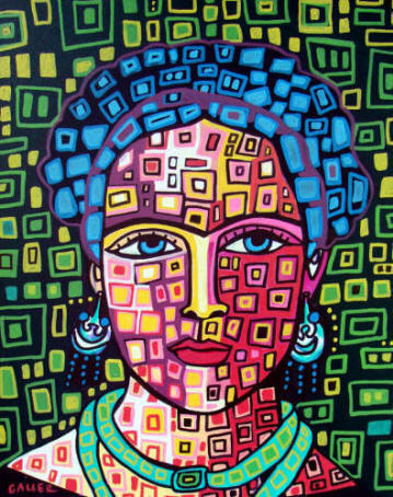 Mexican Folk Art Folk Art Frida Kahlo Art by HeatherGallerArt