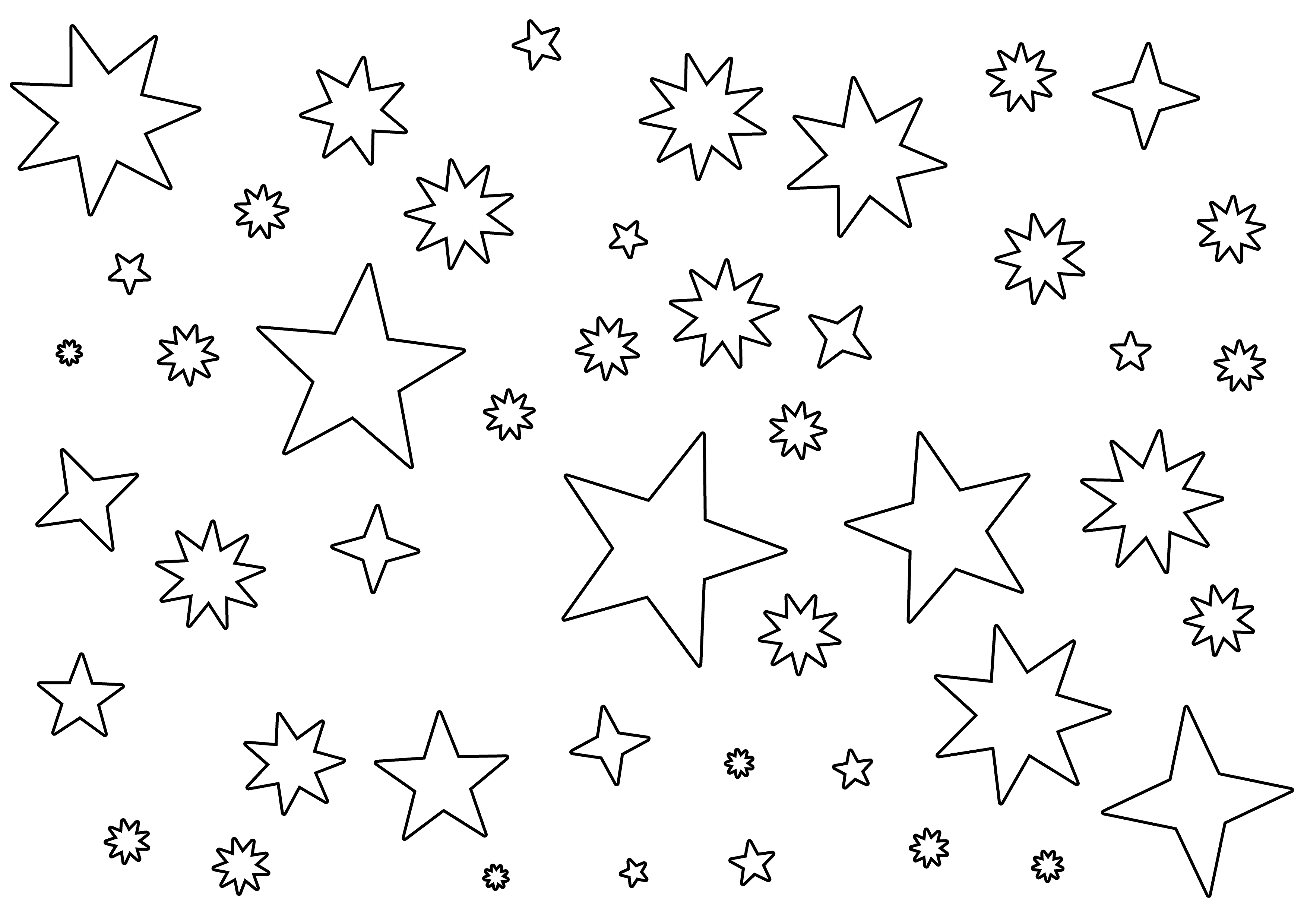 star pattern for colouring | rajzocska | Pinterest