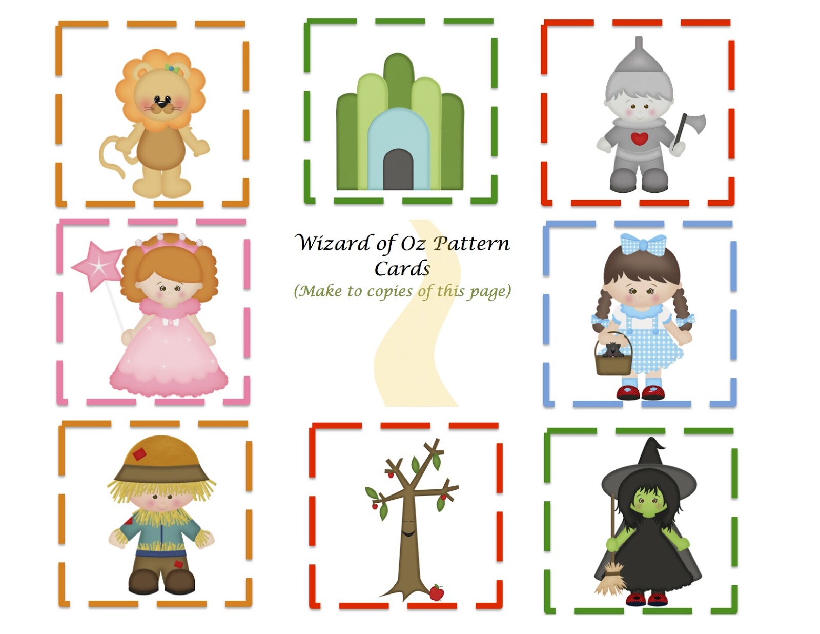 Preschool Printables: Wizard of Oz Mini Printable