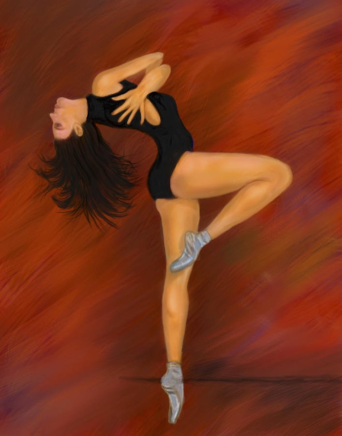 Dancing girl painting oil,oil painting for sale,Dancer, Size ...