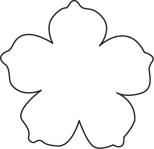 Template Of A Flower Cliparts co