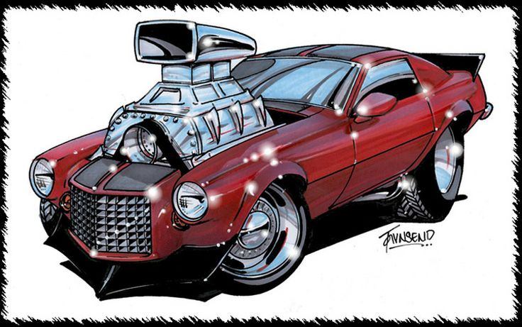 muscle car cartoon | Car Toon | Pinterest