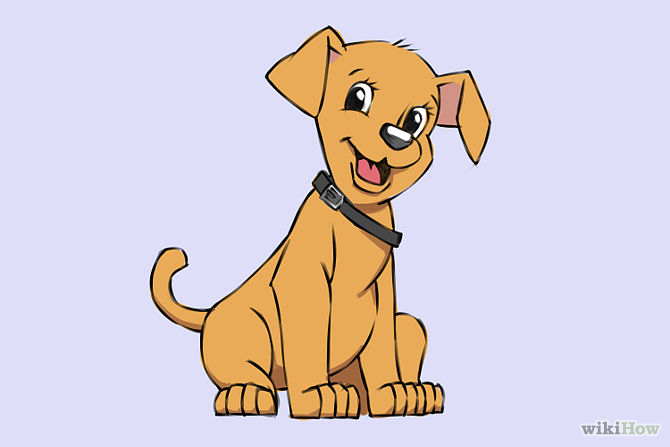 6 Easy Ways to Draw a Cartoon Dog (with Pictures) - wikiHow