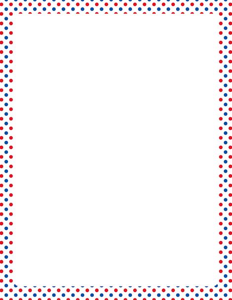 Red, White, and Blue Polka Dot Border | JAMBERRY NAILS | Pinterest