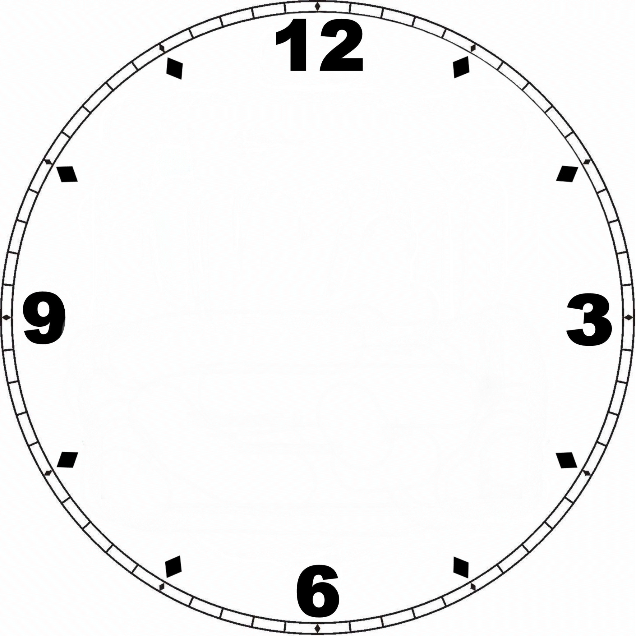 Free and Printable Clock Faces Templates