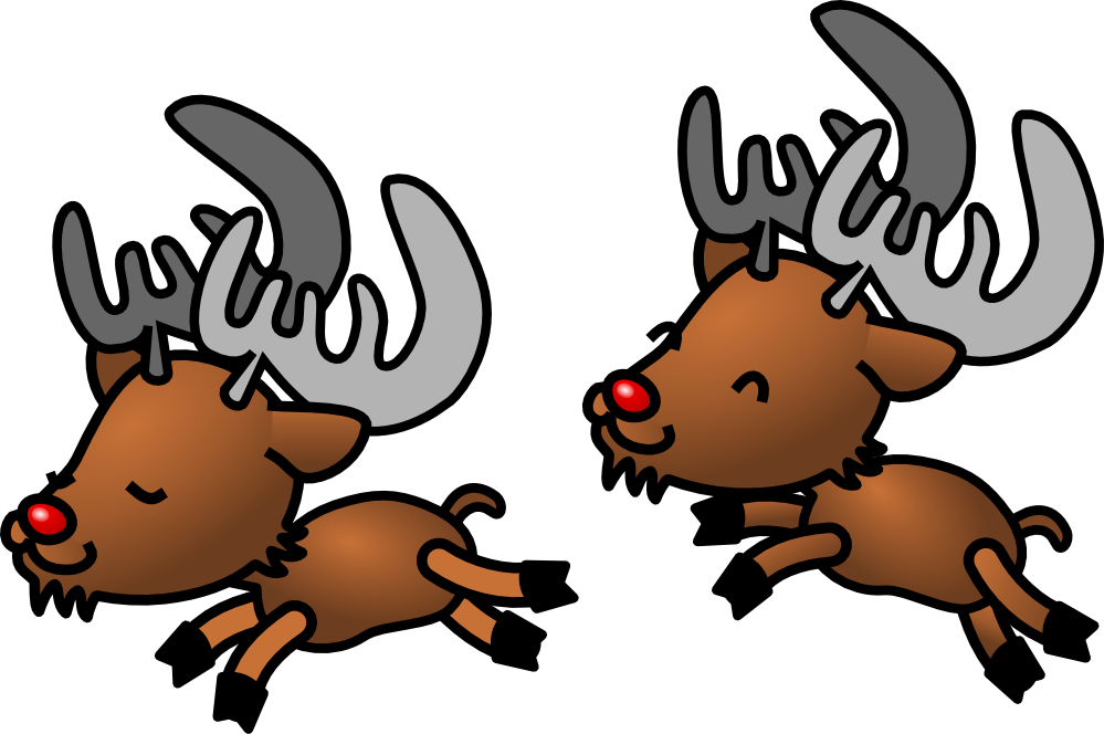clipartist.net » Clip Art » caribou reindeer raindeer super duper SVG