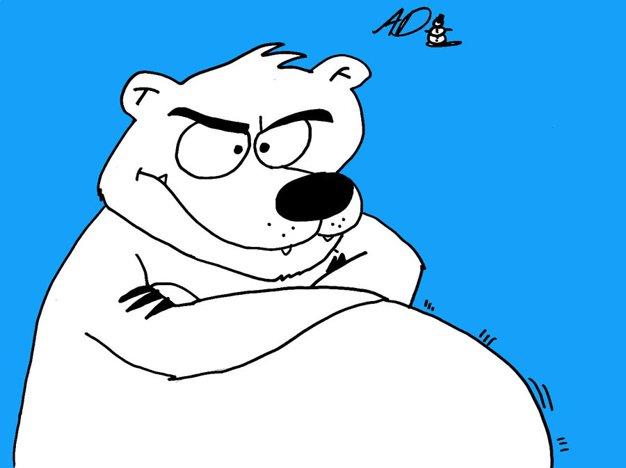 Fat Polar Bear by alex23546 on deviantART