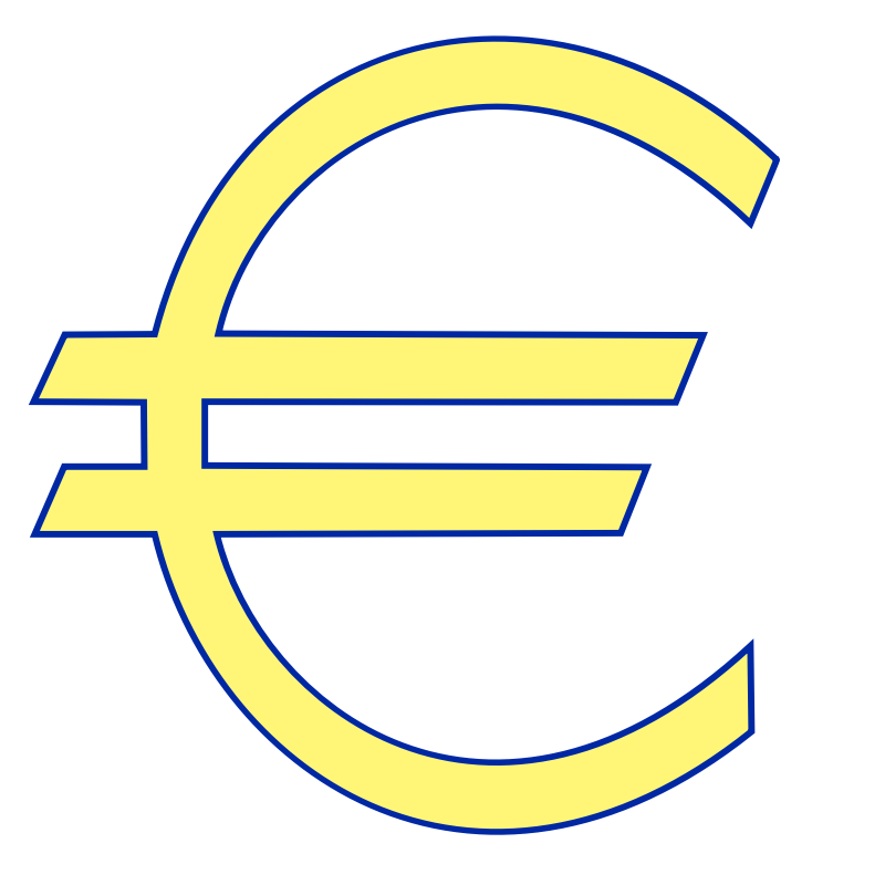 Clipart - Money euro symbol