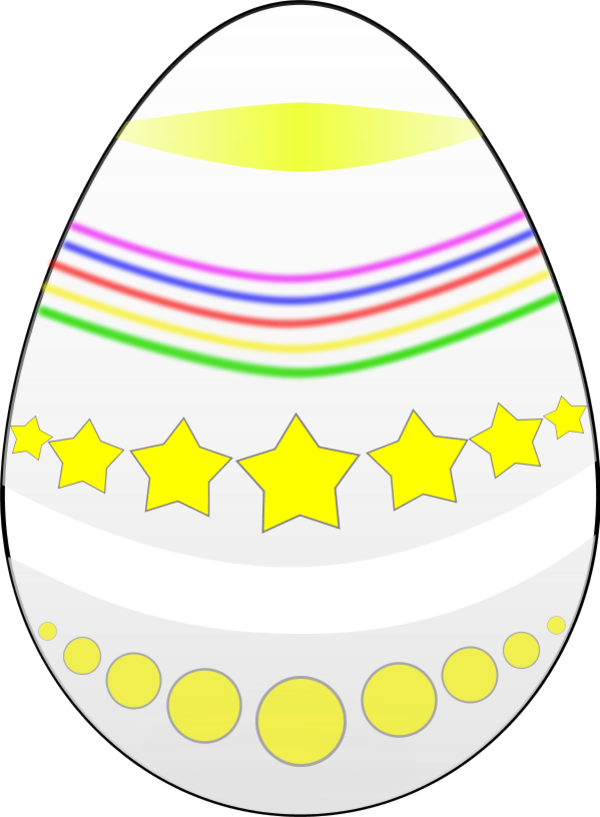 Easter egg Painted - vector Clip Art