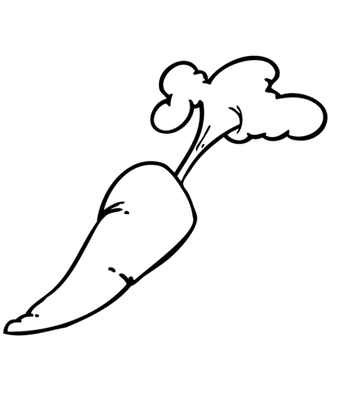 Printable Carrot Food Coloring Pages - Fruit Coloring Pages : Free ...
