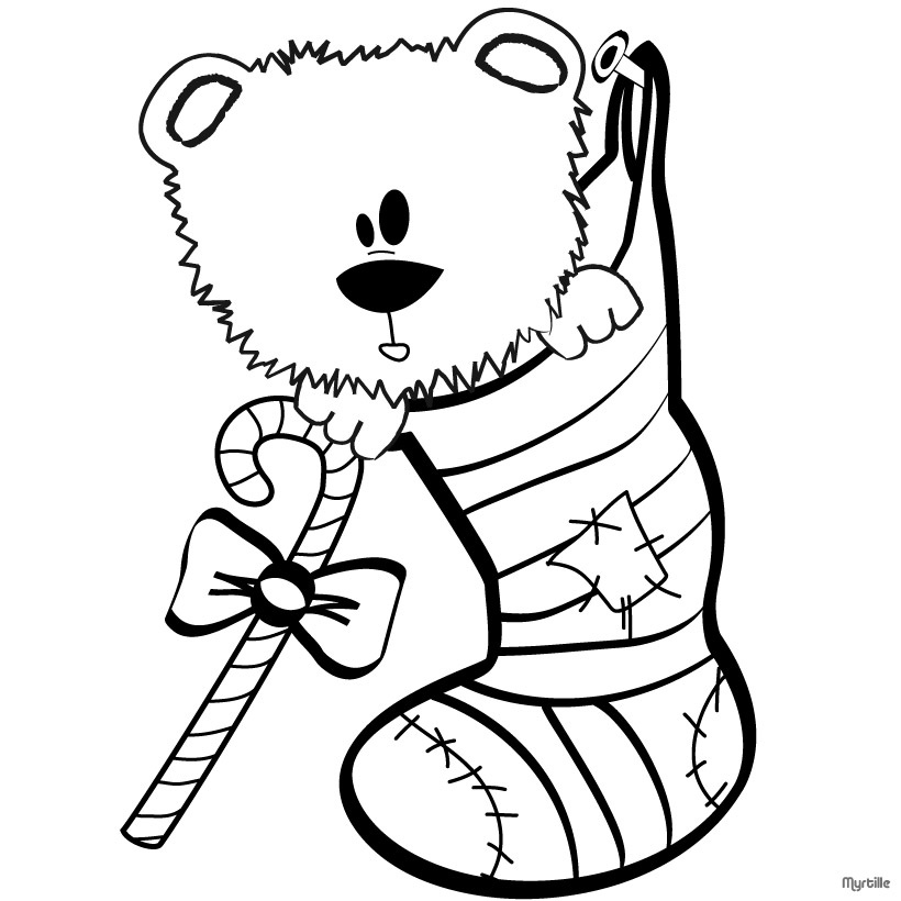 CHRISTMAS STOCKINGS coloring pages : printable Xmas coloring pages ...