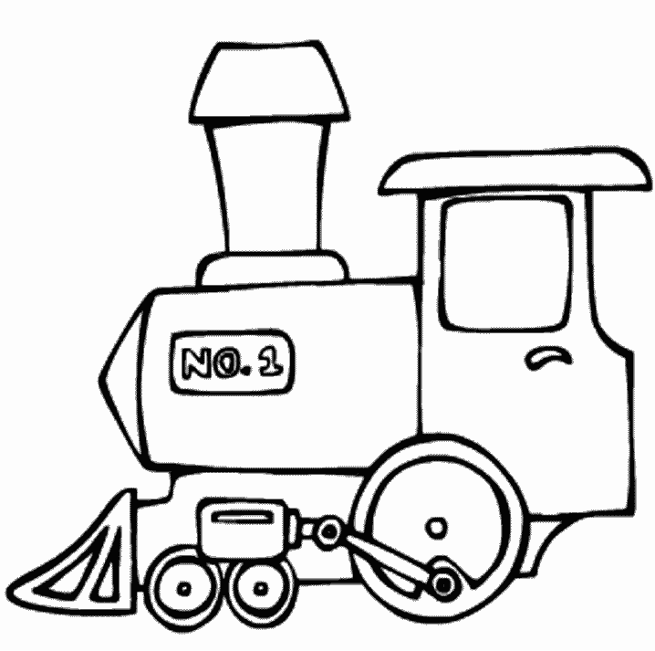 Easy Train Transportation Coloring Pages for Kids | coloring pages