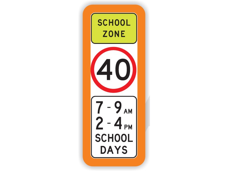 School Zone Speed Limit (QLD ONLY) Signs, R4-Q01 - Artcraft Signs