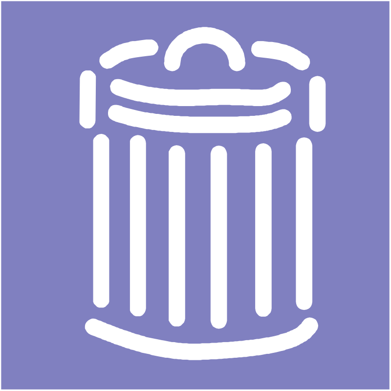 Clipart - Trash can