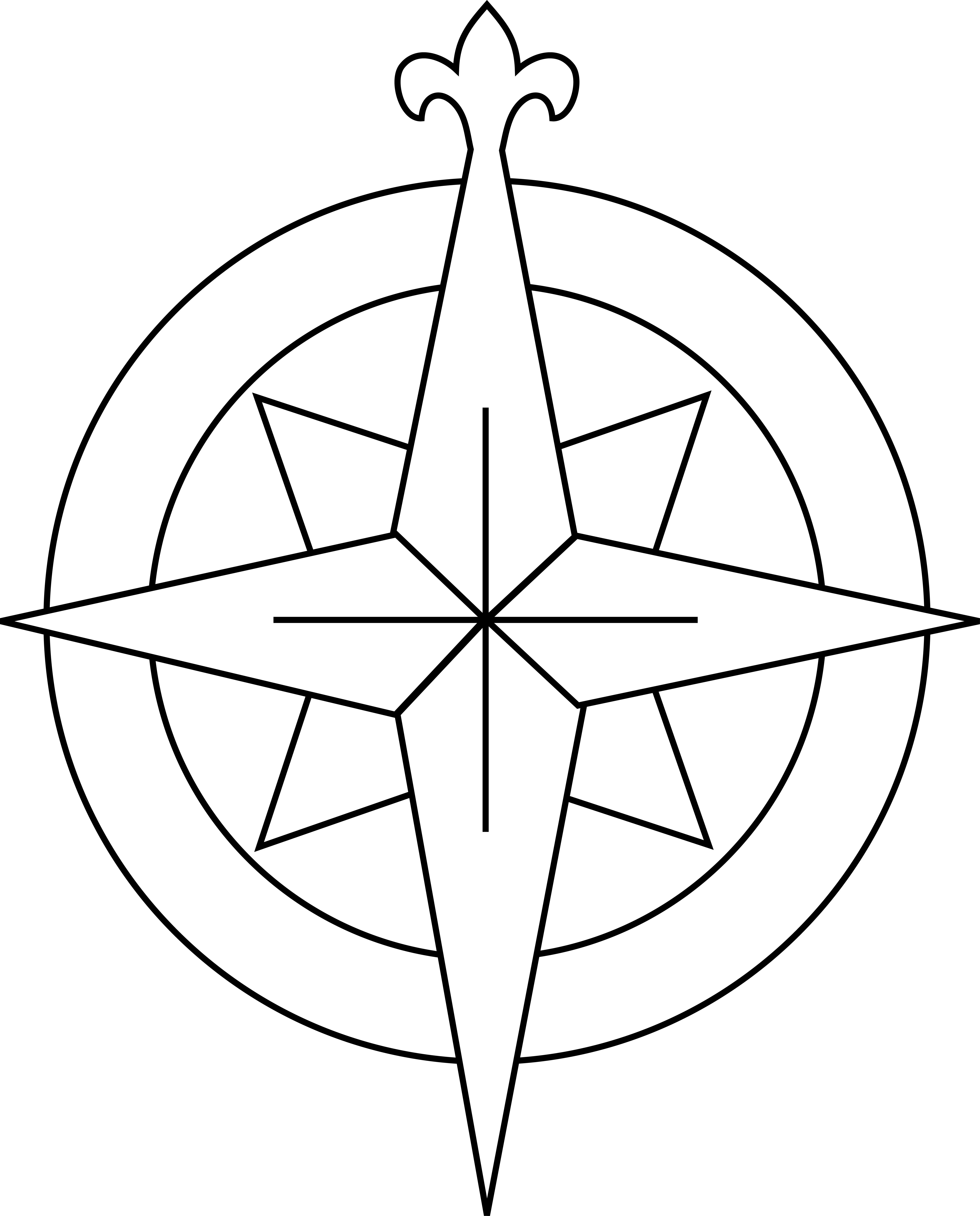 Compass Rose Black And White - ClipArt Best - ClipArt Best