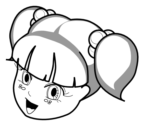 clipartist.net » Clip Art » anime girl outline black white line ...