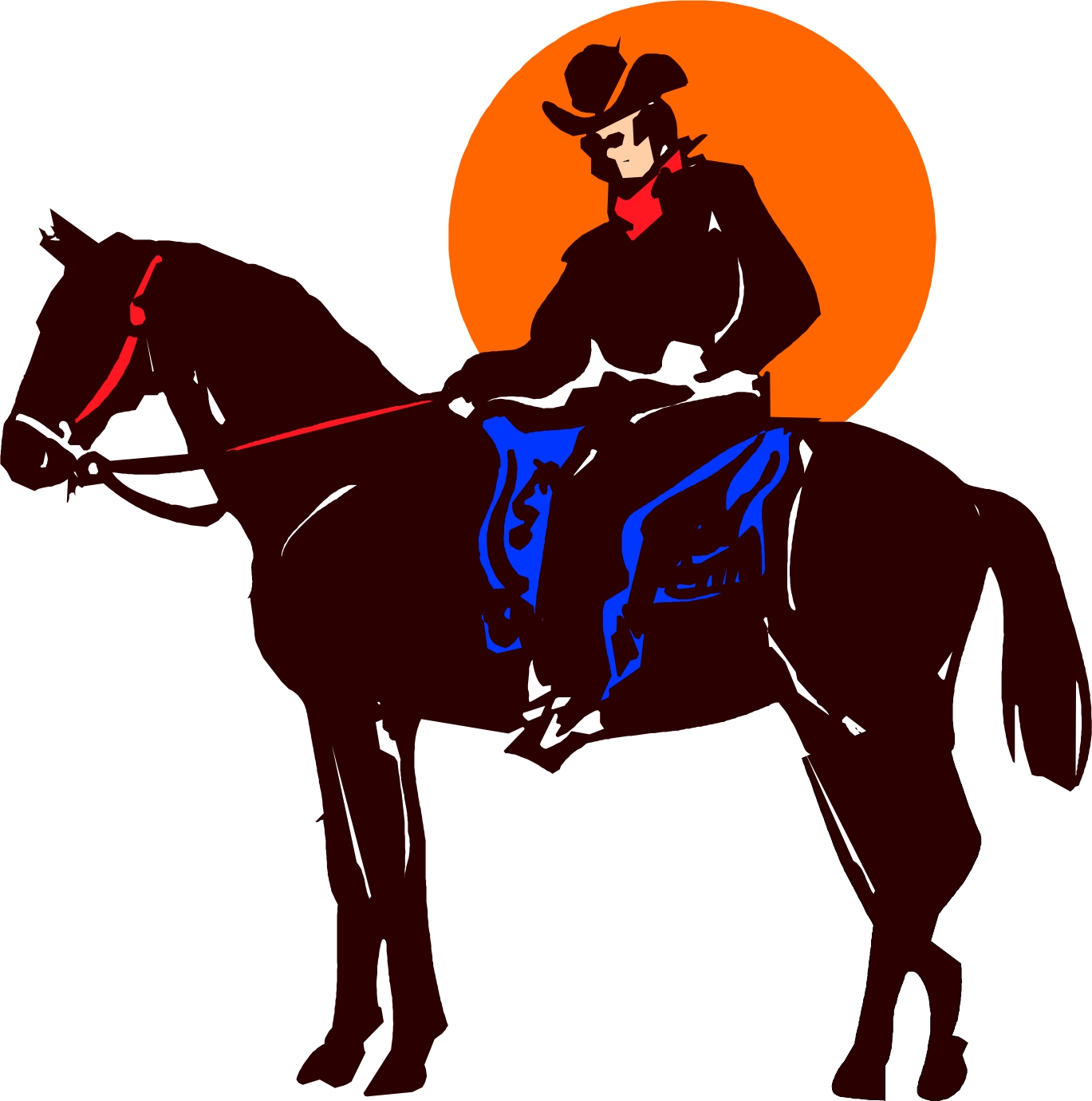 Cartoon Cowboys On Horses Images & Pictures - Becuo