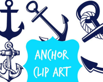Popular items for anchors clip art on Etsy