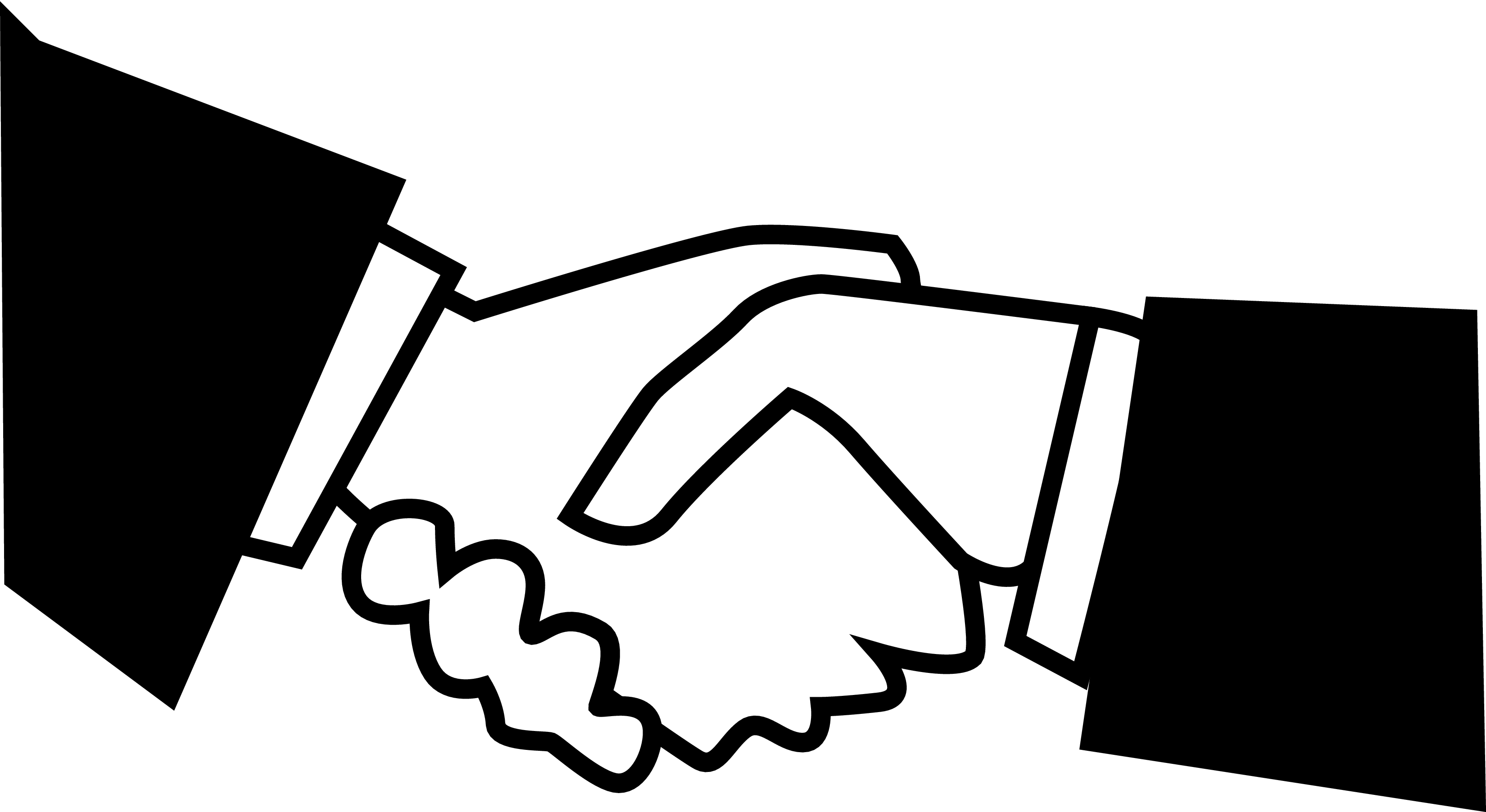 Holding Hands Clipart Black And White | Clipart Panda - Free ...