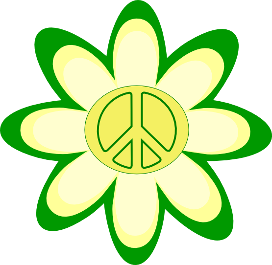 Peace Symbol Peace Sign Flower 144 Flowers openclipart.org commons ...