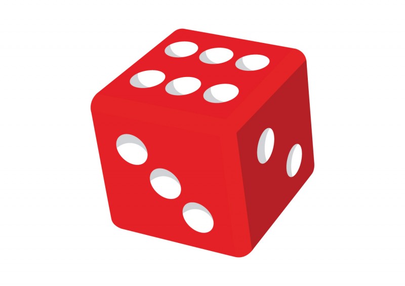 Red dice - download free vector clipart