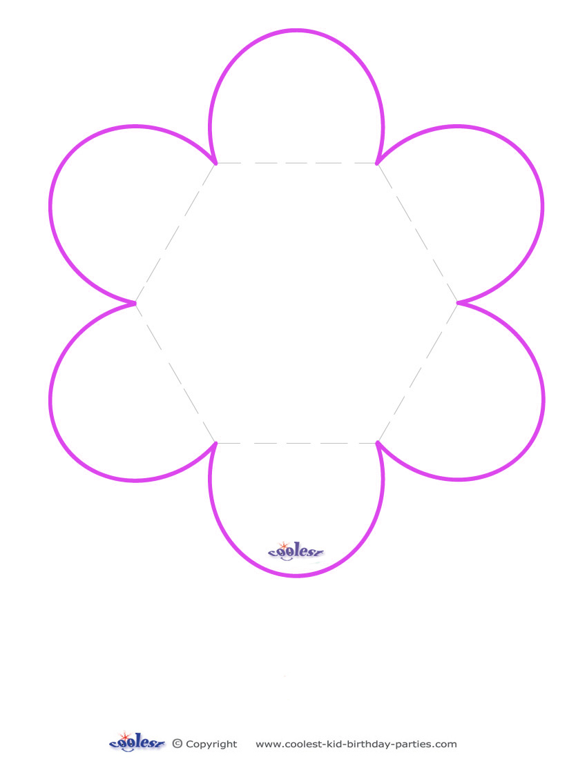 Blank Flower Card Template - NextInvitation Templates