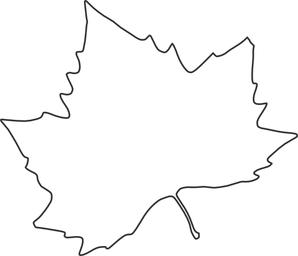 Leaf Outline Clip Art at Clker.com - vector clip art online ...