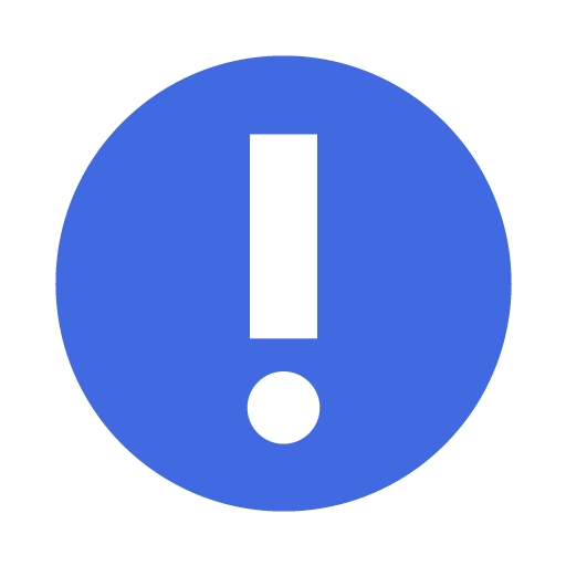 Royal blue warning icon - Free royal blue warning icons