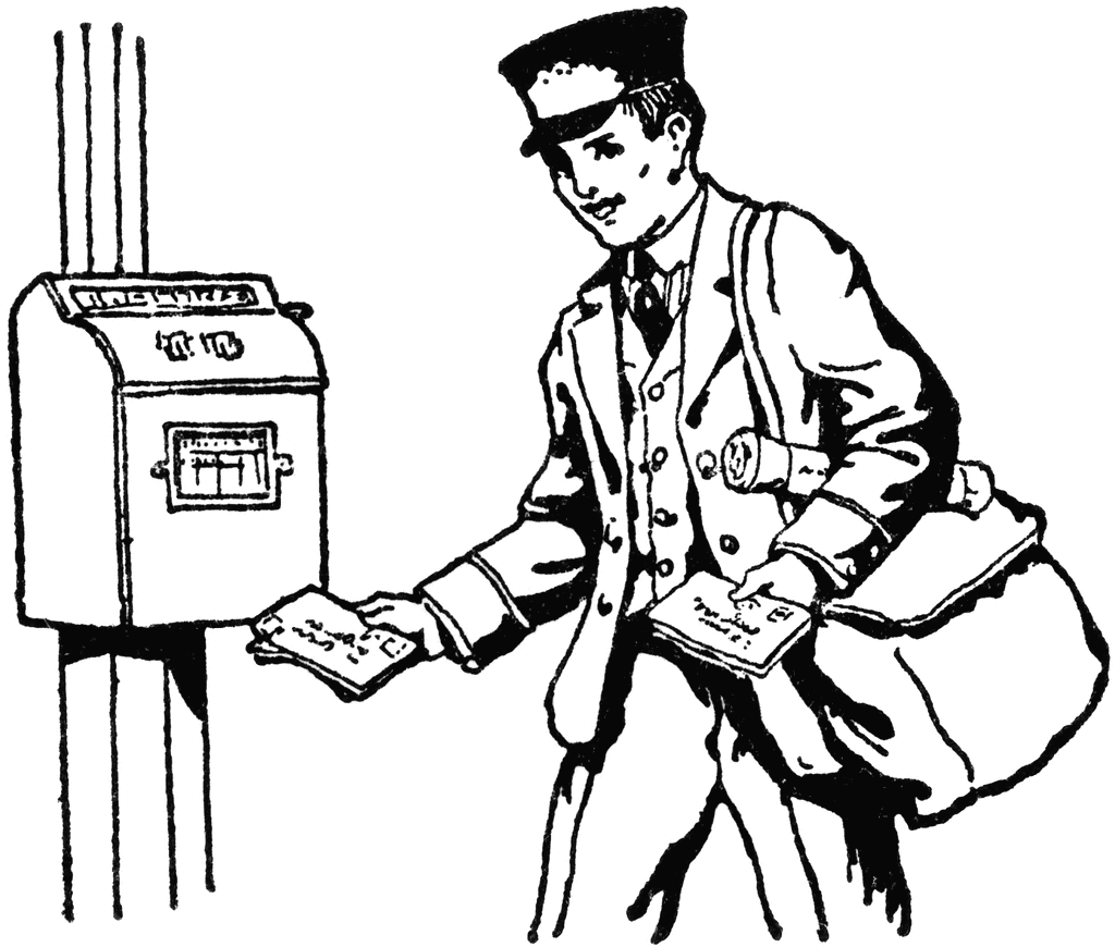 Mailman Delivering Mail | ClipArt ETC