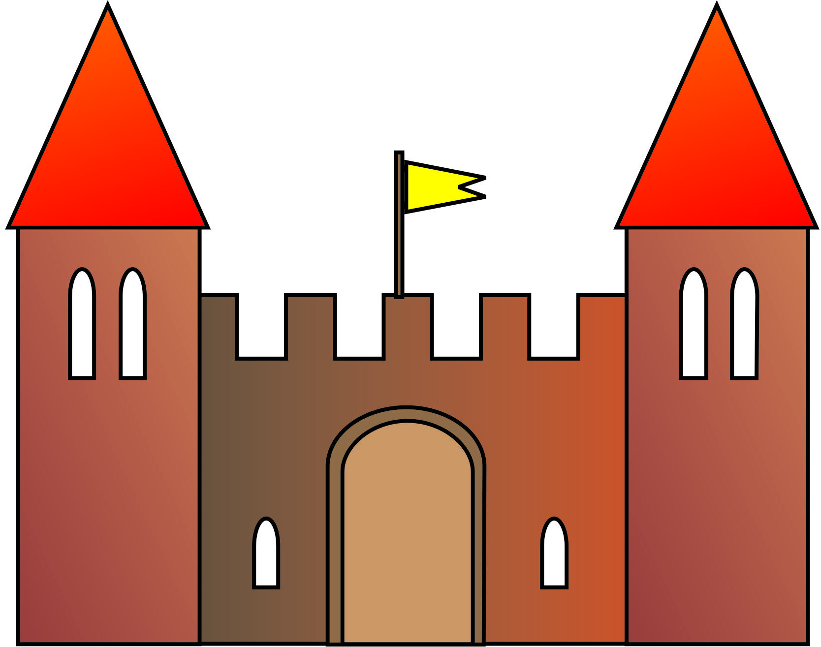 cartoon medieval castle