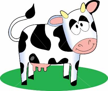 Cartoon Cows Eating Grass | lol-