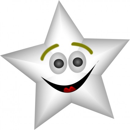 Smiling Star With Transparency-vector Clip Art-free Vector Free ...
