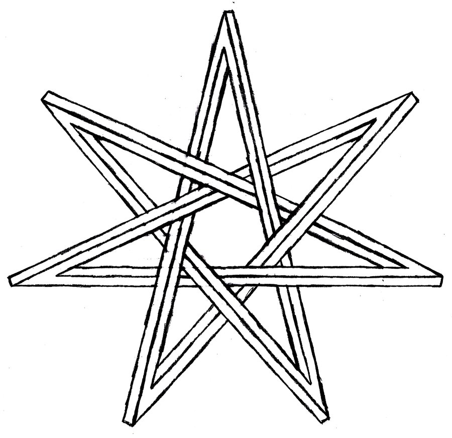 Seven Pointed Impossible Star by TheCelticPoet on deviantART