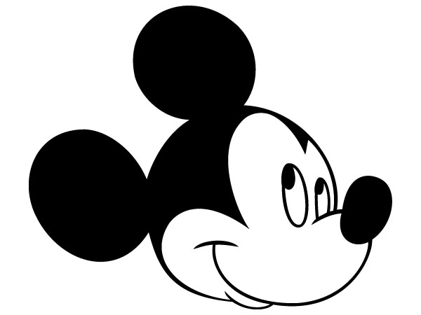 mickeymouseshead Colouring Pages
